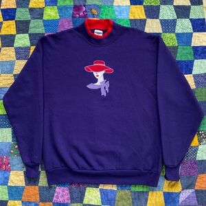 80s Colorblock Bright Sweat Shirt / Jumper